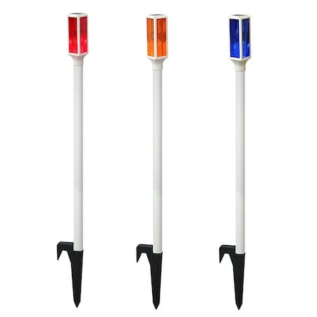 Alpine Corp Alpine Multicolored Plastic/Resin 42 in. H Driveway Marker Set Outdoor Garden Stake SLC104A